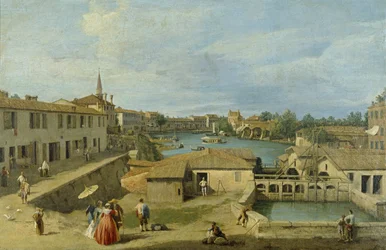 Una vista di Dolo sul Canale Brenta, c.1725-29